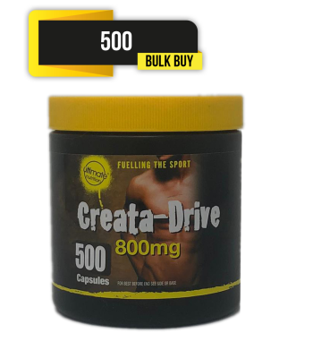Creata-Drive 800mg Capsules (Creatine in a measured dose)-[Size:500]