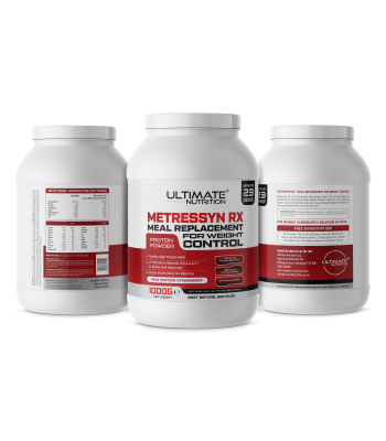 MetressynRX ALL IN ONE Protein Meal Replacement-[Flavour:Strawberry]-[Weight:3 x 1000g Packs]