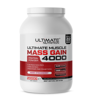 ULTIMATE MUSCLE GAIN 4000-[Weight:8000g]-[Flavour:3 Vanilla + 1 Strawberry]